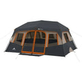 10-Person Instant Cabin Tent–2-Room Family Camping Tent with Rainfly