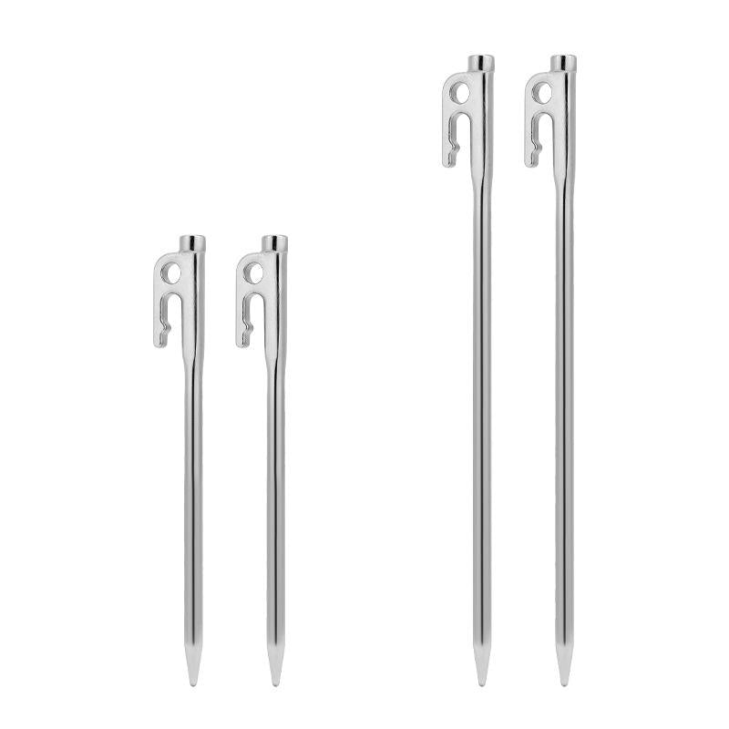 304 Stainless Steel Tent Stakes 20cm & 30cm Heavy-Duty Camping Ground Pegs for Tents, Canopies, Tarps & Outdoor Shelters